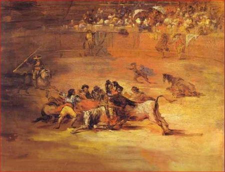 Francisco José de Goya y Lucientes Zápas s býkem